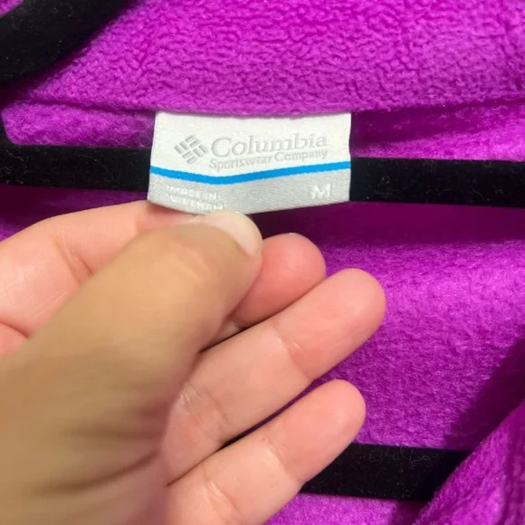 Columbia Women's Purple Fleece Jacket - Picture 4 of 5